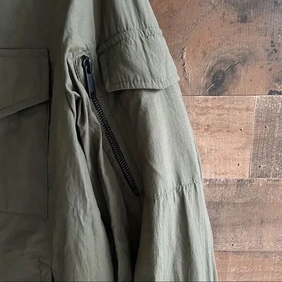 DKNY Water Resistant Women’s Olive Green Jacket New With Tags Size Small - Picture 6 of 16